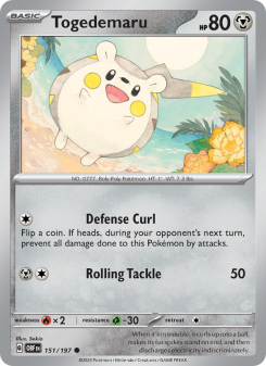Togedemaru - pokemon TCG Card