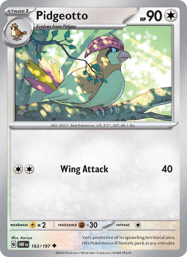 Pidgeotto - Pokémon TCG Card