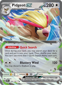 Pidgeot ex - pokemon TCG Card