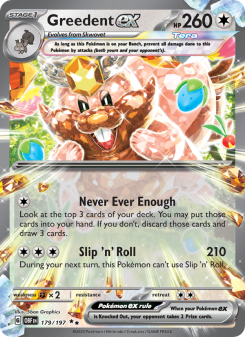 Greedent ex - pokemon TCG Card
