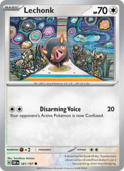 Lechonk - pokemon TCG Card