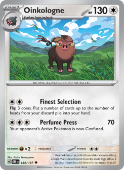 Oinkologne - pokemon TCG Card