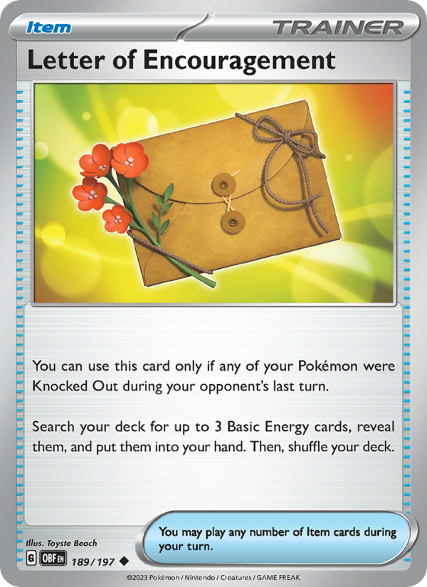 Letter of Encouragement - Pokémon TCG Card