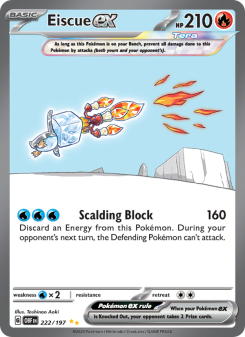 Eiscue ex - pokemon TCG Card