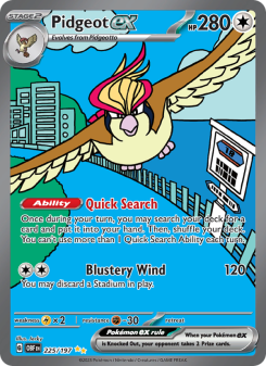 Pidgeot ex - pokemon TCG Card