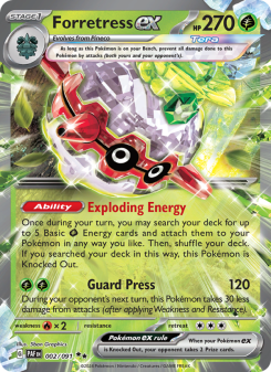 Forretress ex - pokemon TCG Card