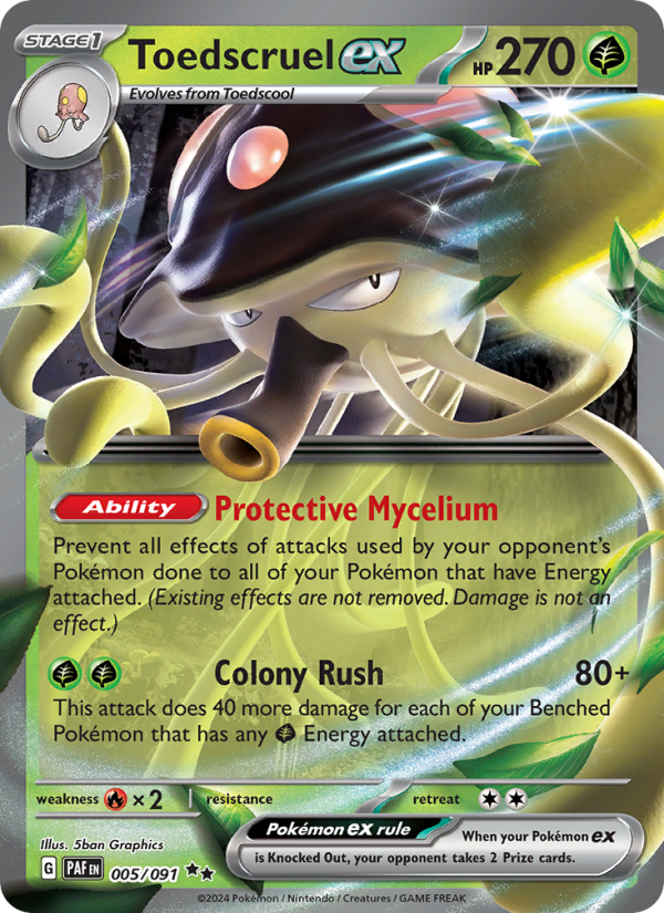 Toedscruel ex - Pokémon TCG Card