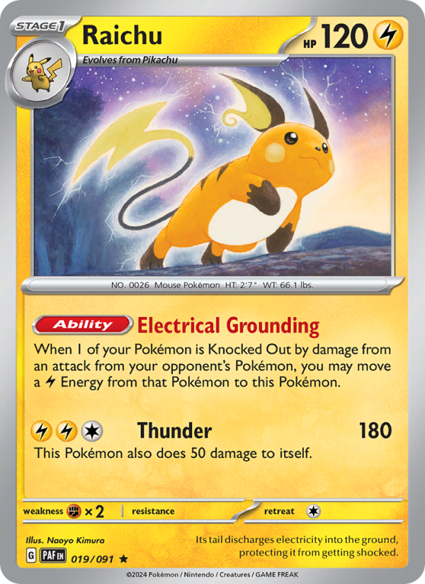 Raichu - Pokémon TCG Card