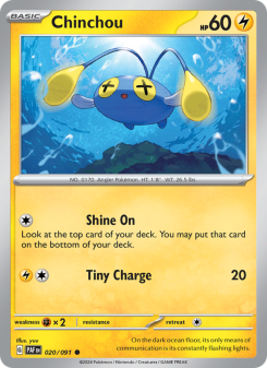 Chinchou - pokemon TCG Card