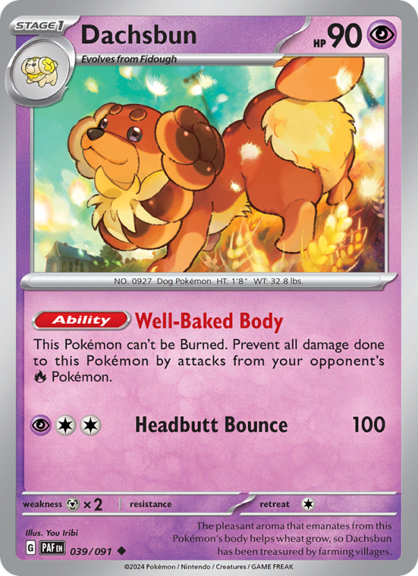 Dachsbun - Pokémon TCG Card