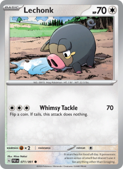Lechonk - pokemon TCG Card