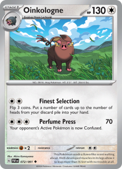 Oinkologne - pokemon TCG Card