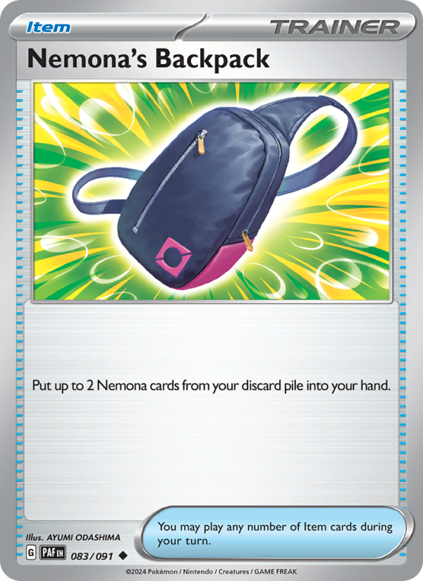 Nemona's Backpack - Pokémon TCG Card