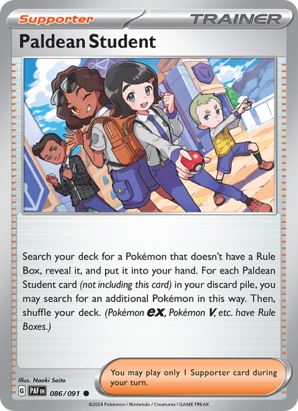 Paldean Student - Pokémon TCG Card