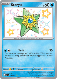Staryu - pokemon TCG Card