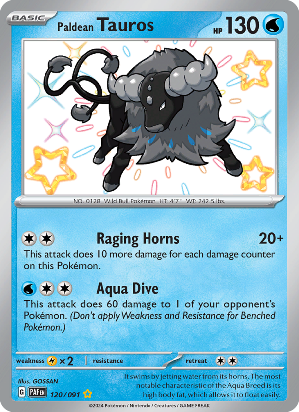 Paldean Tauros - Pokémon TCG Card