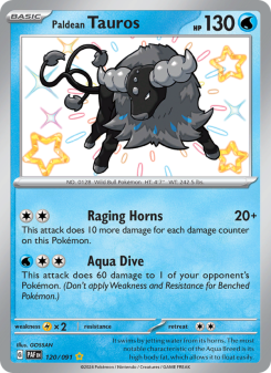 Paldean Tauros - pokemon TCG Card