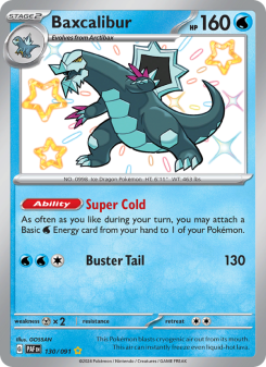 Baxcalibur - pokemon TCG Card