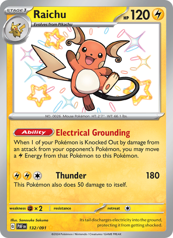 Raichu - Pokémon TCG Card