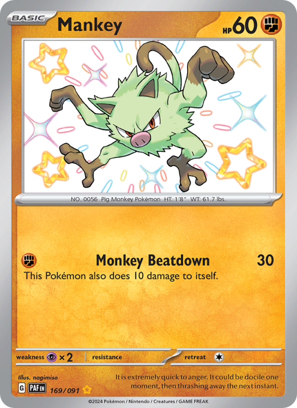 Mankey - Pokémon TCG Card