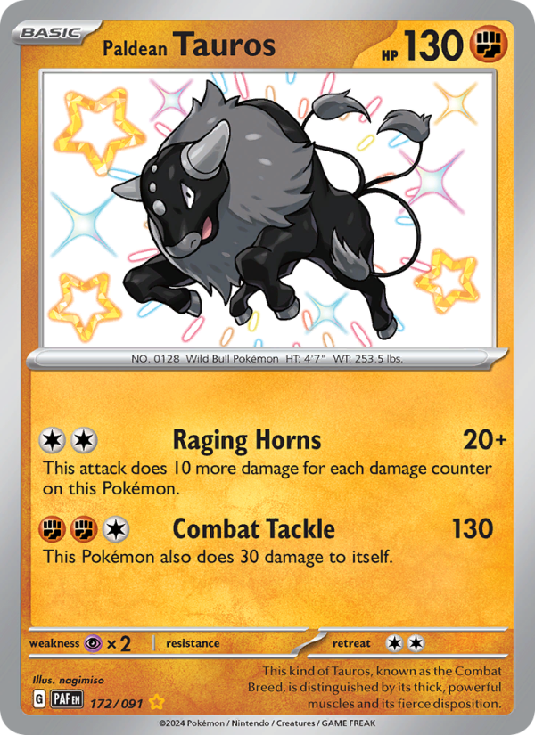 Paldean Tauros - Pokémon TCG Card