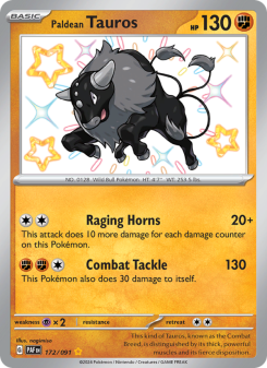 Paldean Tauros - pokemon TCG Card
