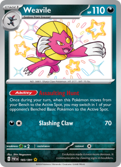 Weavile - pokemon TCG Card