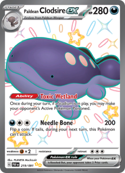Paldean Clodsire ex - pokemon TCG Card