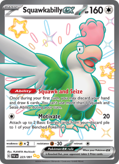 Squawkabilly ex - pokemon TCG Card