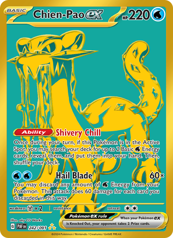 Chien-Pao ex - Pokémon TCG Card