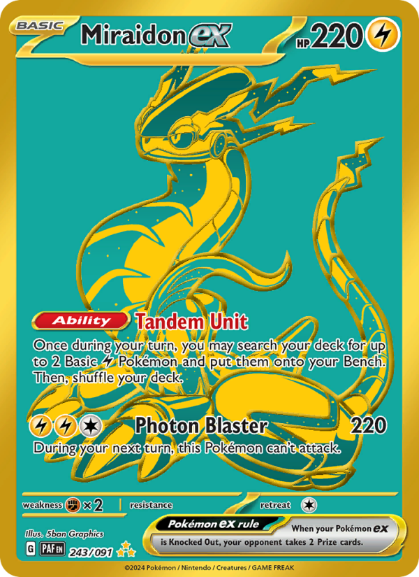 Miraidon ex - Pokémon TCG Card