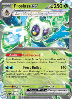 Froslass ex - pokemon TCG Card