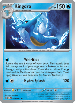 Kingdra - pokemon TCG Card