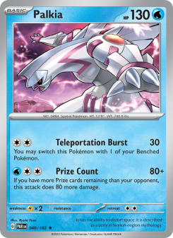 Palkia - pokemon TCG Card