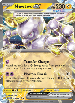 Mewtwo ex - pokemon TCG Card