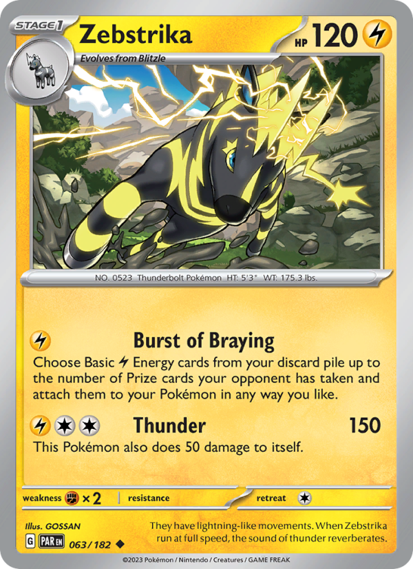 Zebstrika - Pokémon TCG Card