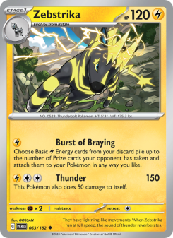 Zebstrika - pokemon TCG Card