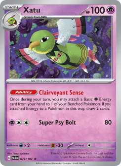 Xatu - pokemon TCG Card