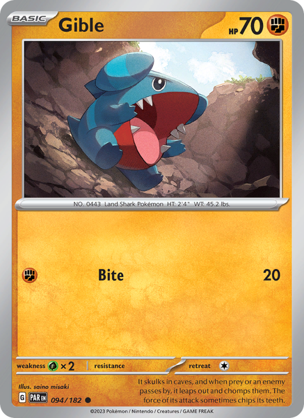 Gible - Pokémon TCG Card