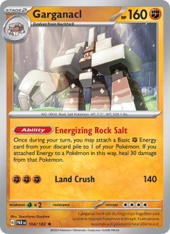 Garganacl - pokemon TCG Card