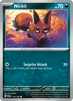 Nickit - pokemon TCG Card