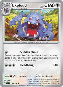Exploud - pokemon TCG Card