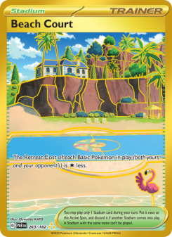 Beach Court - pokemon TCG Card