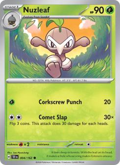 Nuzleaf - pokemon TCG Card