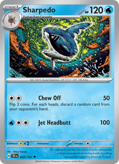 Sharpedo - pokemon TCG Card