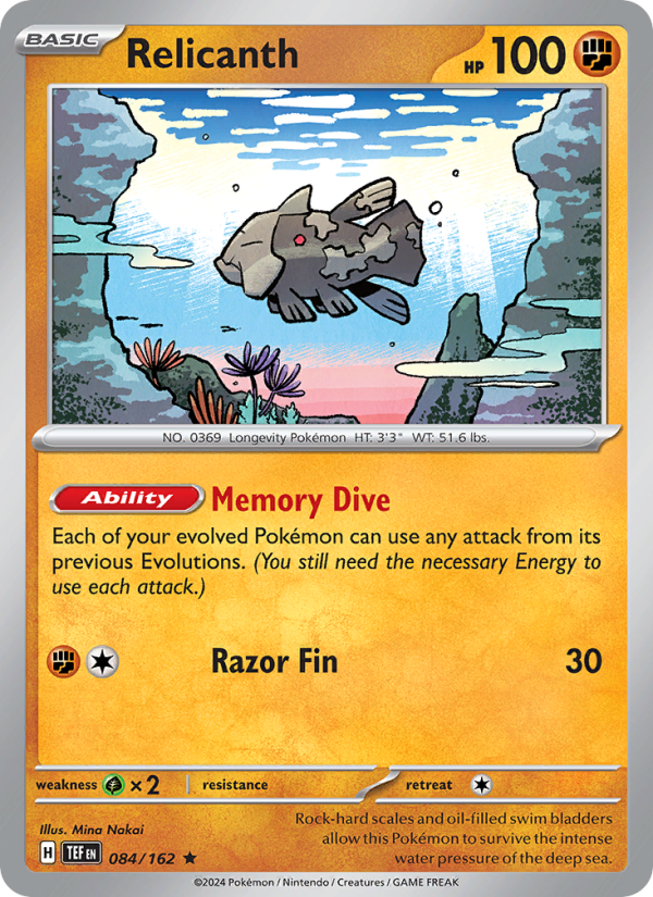 Relicanth - Pokémon TCG Card