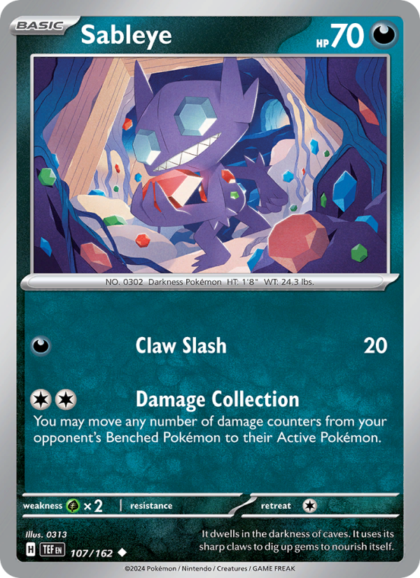 Sableye - Pokémon TCG Card