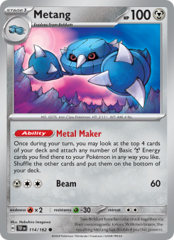Metang - pokemon TCG Card