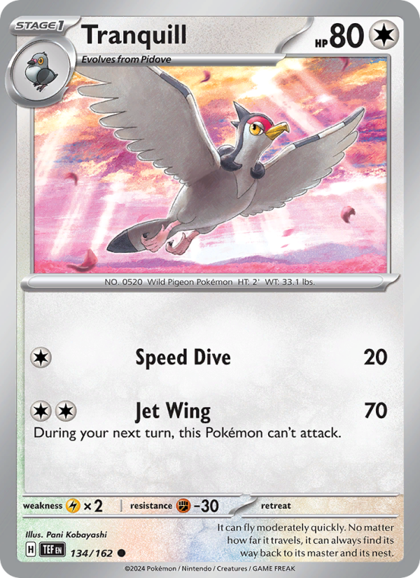 Tranquill - Pokémon TCG Card