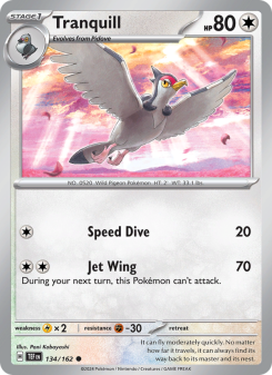 Tranquill - pokemon TCG Card